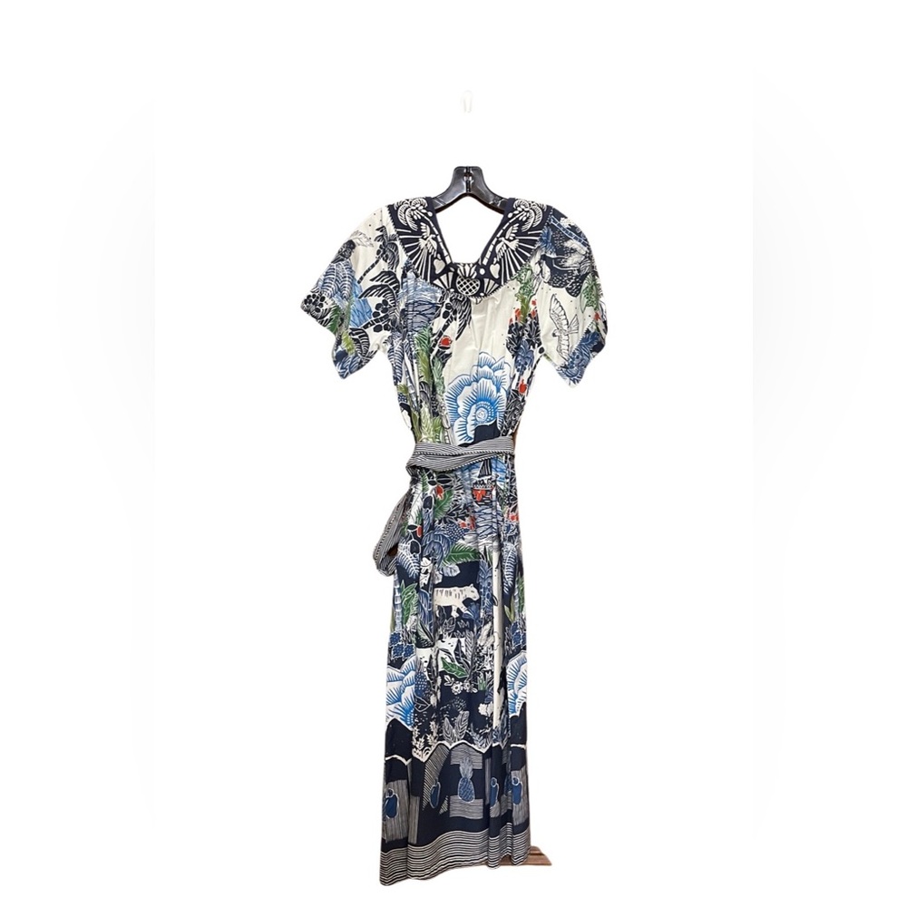 Farm Rio Graphic Rio Maxi Dress-Color Small-Color-Graphic Rio. NWT - Picture 6 of 8